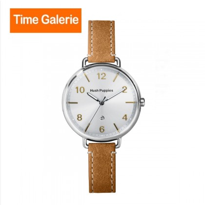 Hush Puppies Orbz HP.3874L.2517 Orange Leather Band Women Watch